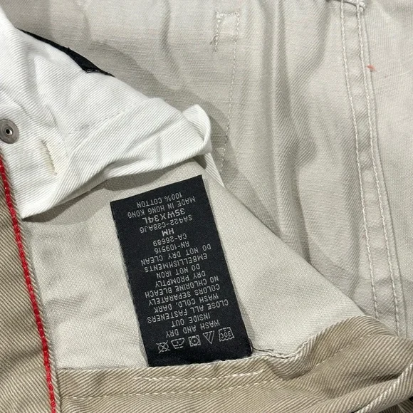 Victorinox Swiss Army Denim Boot Cut Pants Tan Khaki Mens Jeans Casual - Picture 6 of 8